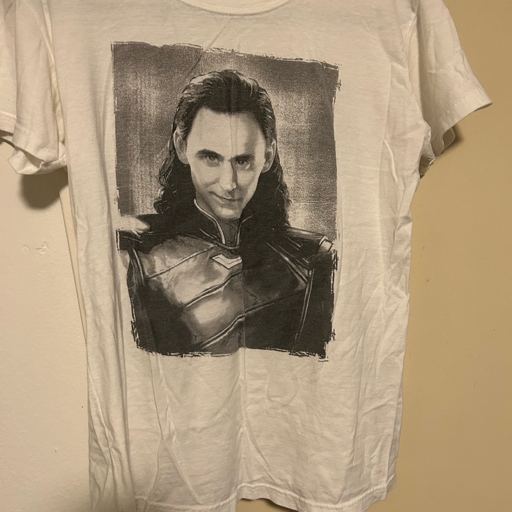 Her Universe White Graphic Tee with Character Design